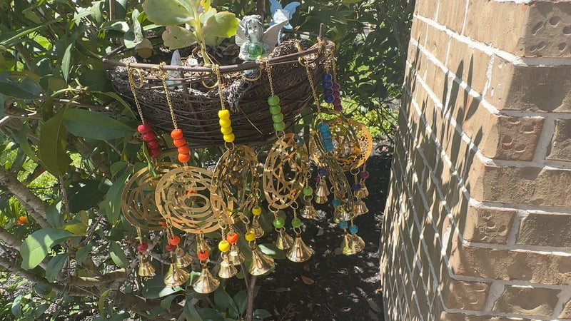 Chakra Brass Windchimes, All 7 Major Chakras FB3226