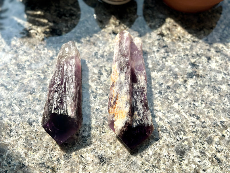 Amethyst Dogtooth Natural Spears / Points from Bahia, Brazil FB2525
