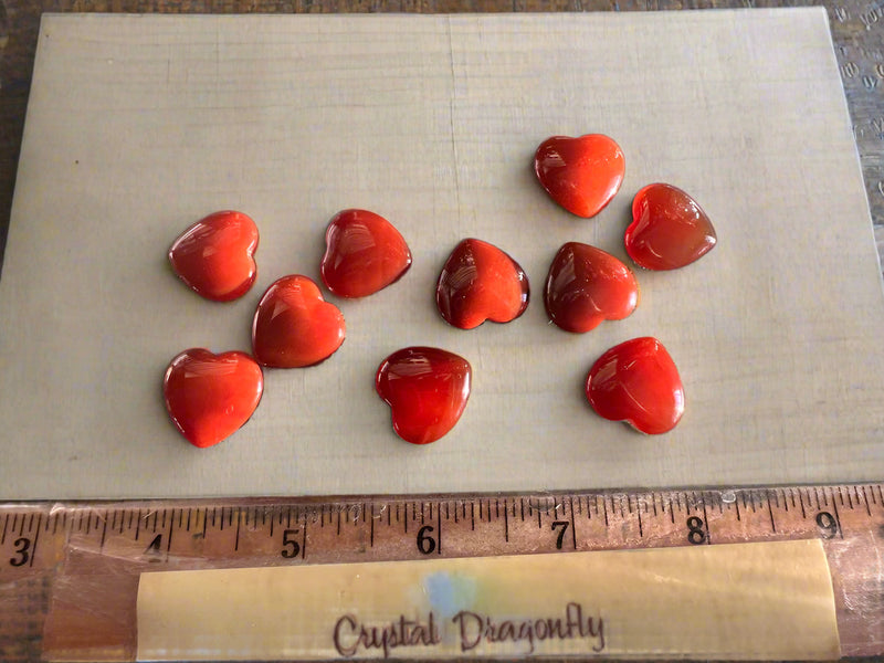 Carnelian Pocket Heart for personal power, vitality and passion FB1360