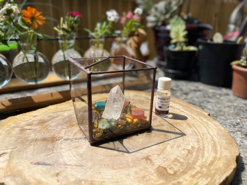 Crystal Energy Terrariums, Complete Collections with Intention FB1201