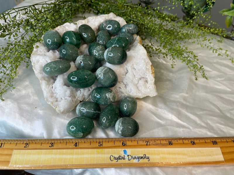 Tumbled Red and Green Strawberry Quartz