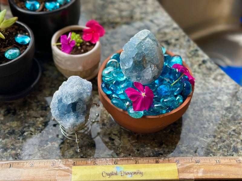 Celestite Cluster / Geode Egg from Madagascar FB1680