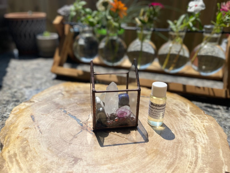 Crystal Energy Terrariums, Complete Collections with Intention FB1201