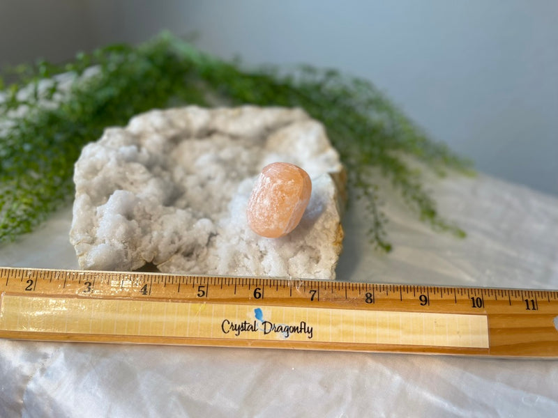 Tumbled Orange Selenite, Jumbo - Spirit Guides, Cleansesing,Charging  - Angelic Realm