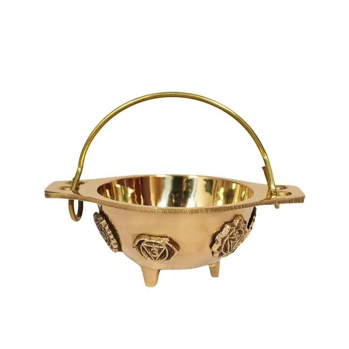 Brass Cauldron, Seven Chakras FB3468