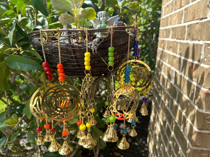 Chakra Brass Windchimes, All 7 Major Chakras FB3226