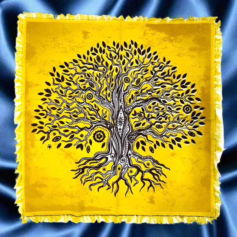 Altar Cloth, Tree of Life or Chakra Flower of Life pattern FB3467 🌼