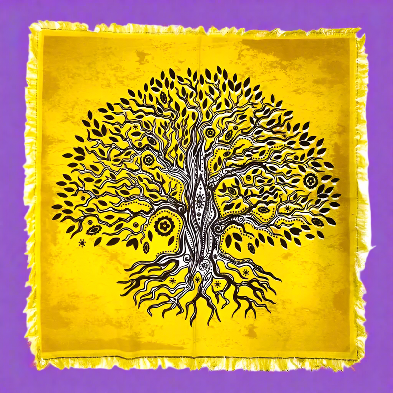 Altar Cloth, Tree of Life or Chakra Flower of Life pattern FB3467 🌼