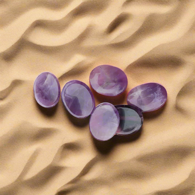 Amethyst Oval Worry Stone FB2087 🦋