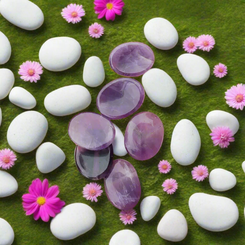 Amethyst Oval Worry Stone FB2087 🦋