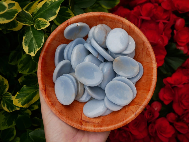 Angelite Oval Worry Stone FB1039 🦋