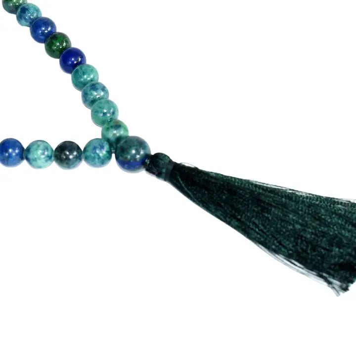 Azurite and Malachite Mala Beads - 6mm or 8mm FB2043 🌿