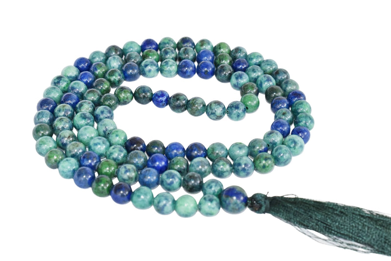 Azurite and Malachite Mala Beads - 6mm or 8mm FB2043 🌿