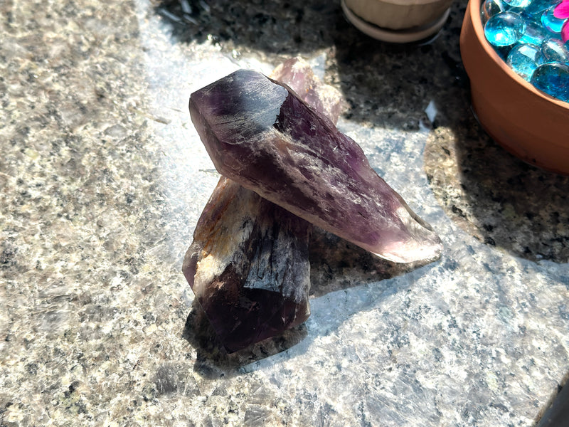 Amethyst Dogtooth Natural Spears / Points from Bahia, Brazil FB2525