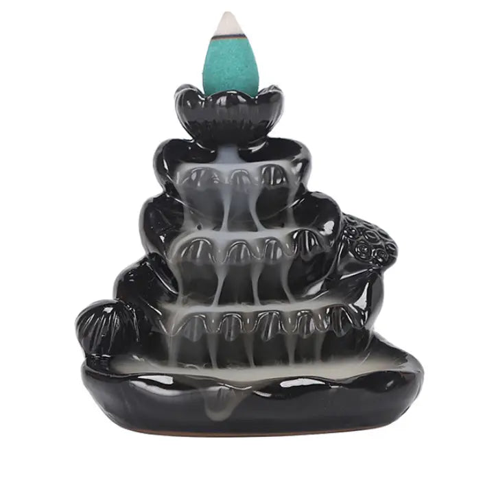 Waterfall "Mist" Spring Garden Backflow Incense Holder FB3465