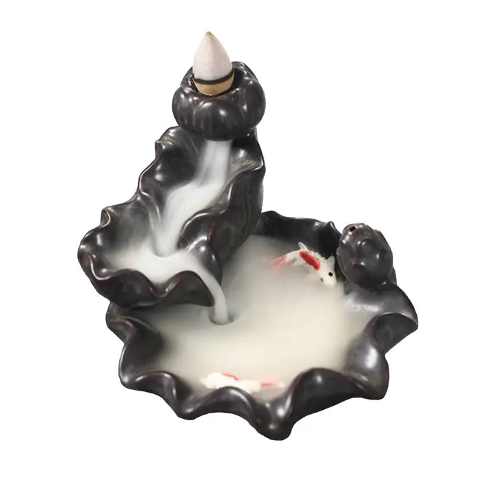 Waterfall "Mist" Koi Pond Backflow Incense Holder FB3466