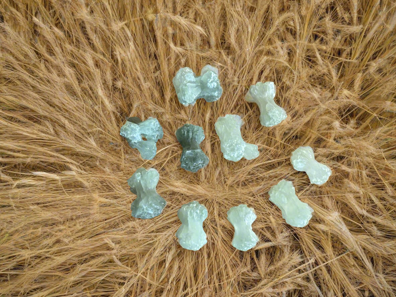 Prehnite Natural " Bow Ties " FB3369