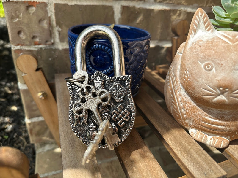 Brass Lock & Key for Spiritual Work FB2562