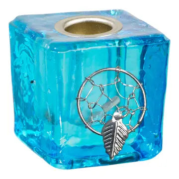 Ritual / Altar / Chime Candle Holder, Aqua Dream Catcher FB3119