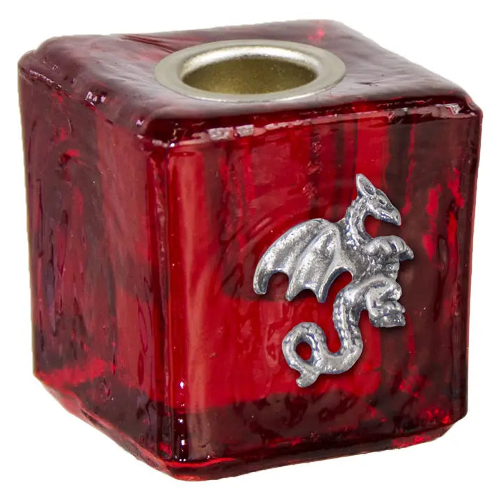 Ritual / Altar / Chime Candle Holder, Red Dragon FB2909