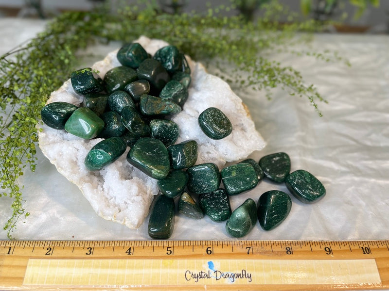 Tumbled  Dark Green Jade, Heart Chakra, Harmony