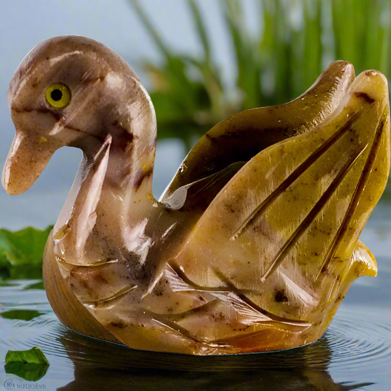 Swan Dolomite carving FB2142 🦢