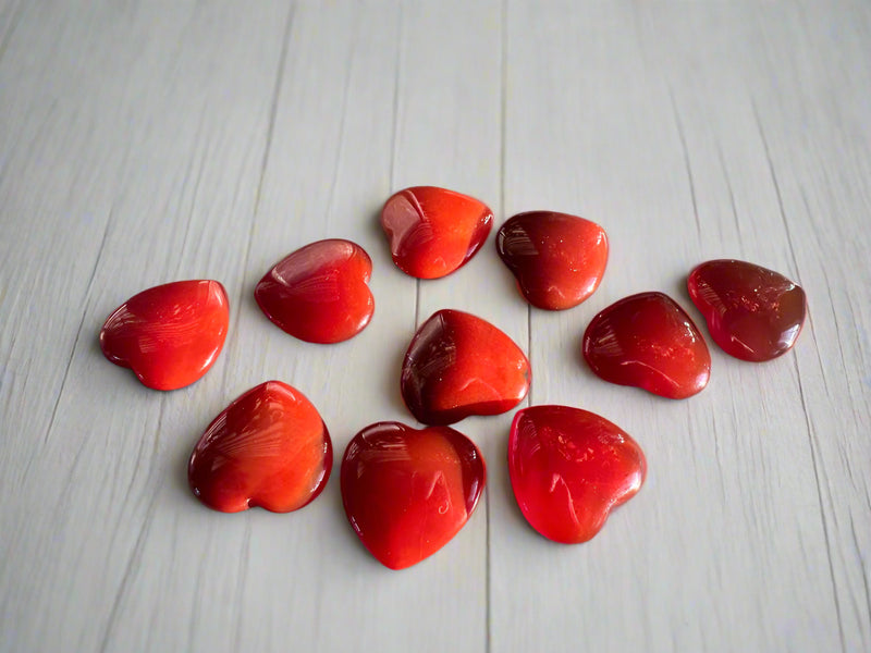 Carnelian Pocket Heart for personal power, vitality and passion FB1360