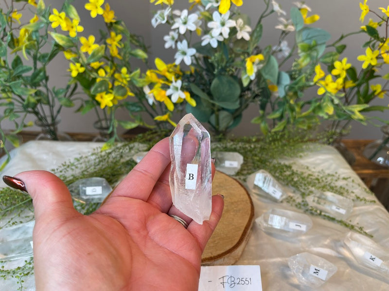 Clear Quartz 💛 High Grade 💛 Natural Points for amplifying energy FB2551 A