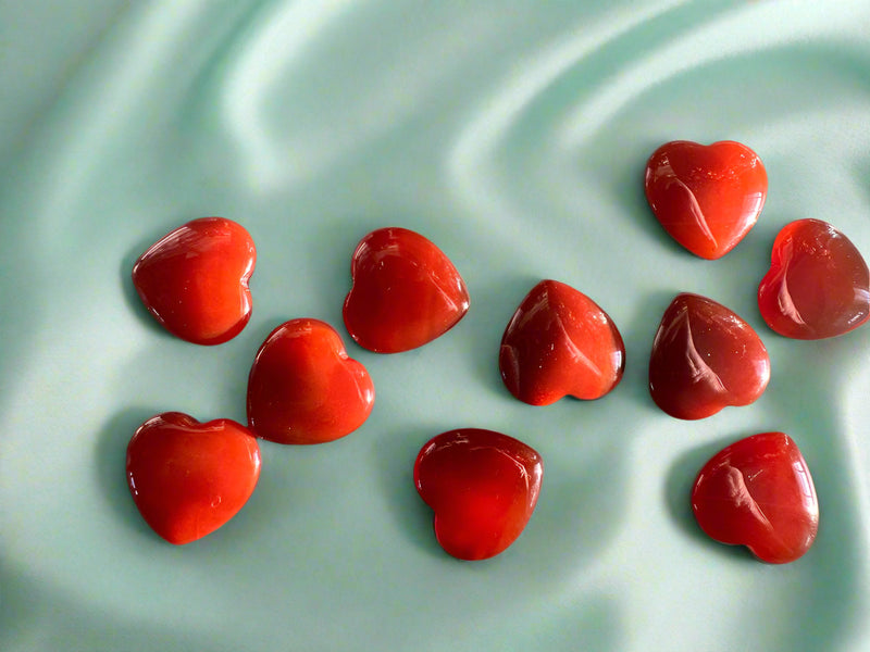 Carnelian Pocket Heart for personal power, vitality and passion FB1360