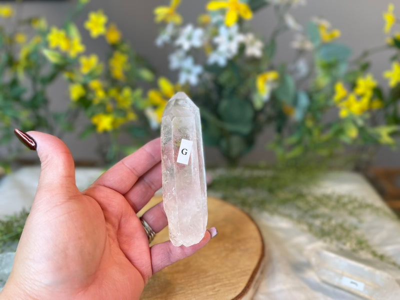 Clear Quartz Large Natural Terminated Points, for amplifying energy FB1435