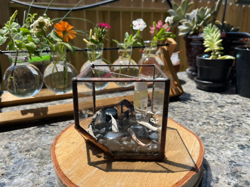 Crystal Energy Terrariums, Complete Collections with Intention FB1201