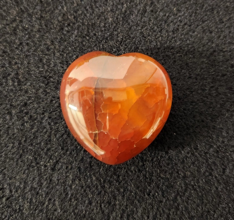 Fire Agate Small Hearts, shielding, grounding, emotional balance FB1903 🧡