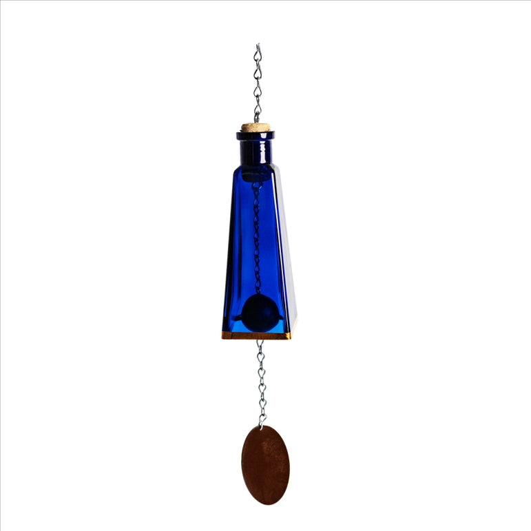 Glass Wind Chimes Made from Pyramid Shaped Bottles FB1594