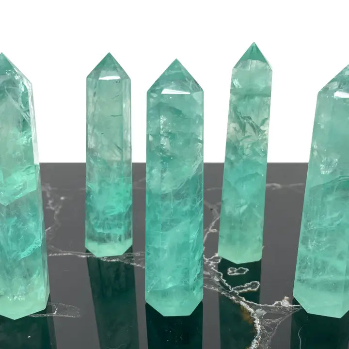 Green Fluorite Generator Polished Point (Tower) FB2164 💚