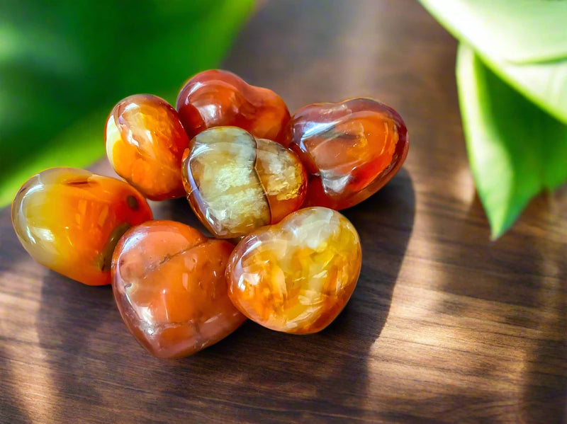 Carnelian Hearts from Madagascar FB2396 🧡