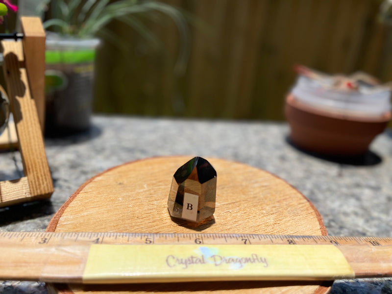 Smoky Quartz Standing Polished Point (Tower) from Brazil FB3195