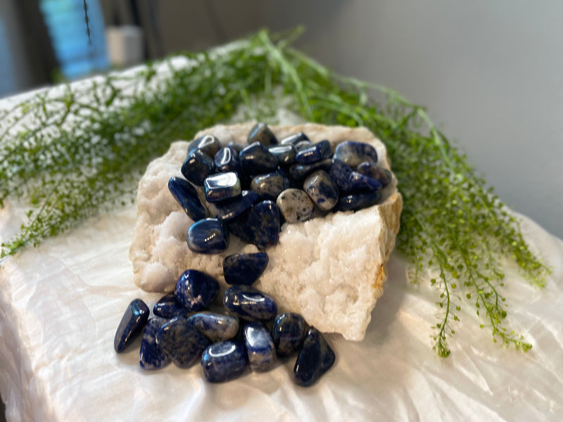 Tumbled Sodalite - Clairvoyance, Panic Attacks, Wisdom, Healing