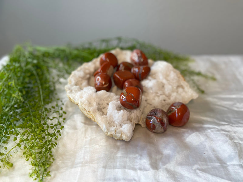 Tumbled Red Jasper - Supreme Nurturer & Turns Ideas into Action