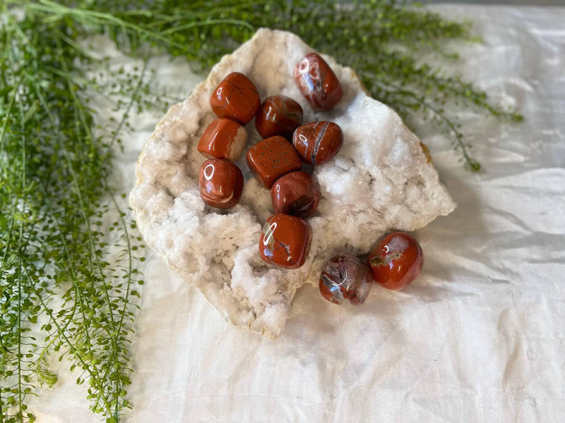 Tumbled Red Jasper - Supreme Nurturer & Turns Ideas into Action