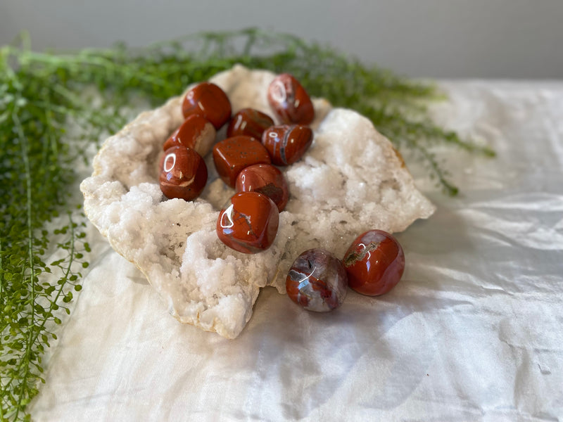 Tumbled Red Jasper - Supreme Nurturer & Turns Ideas into Action