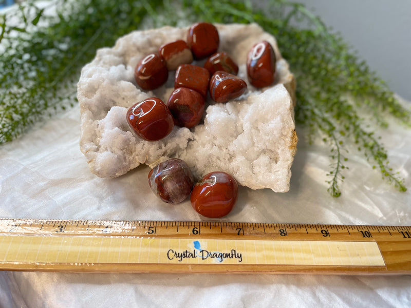 Tumbled Red Jasper - Supreme Nurturer & Turns Ideas into Action