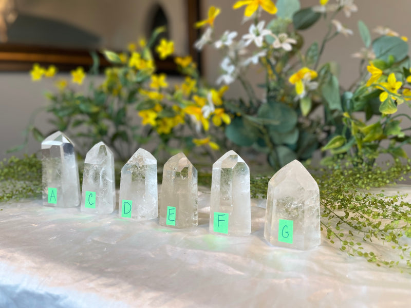 Clear Quartz Polished 🌵 High Grade 🌵 Standing Points (towers) for amplifying energy FB3218