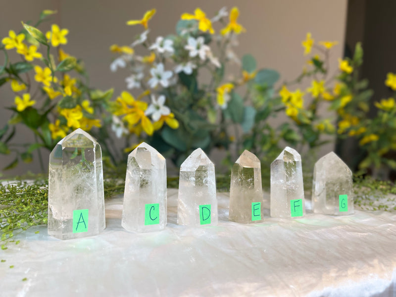 Clear Quartz Polished 🌵 High Grade 🌵 Standing Points (towers) for amplifying energy FB3218