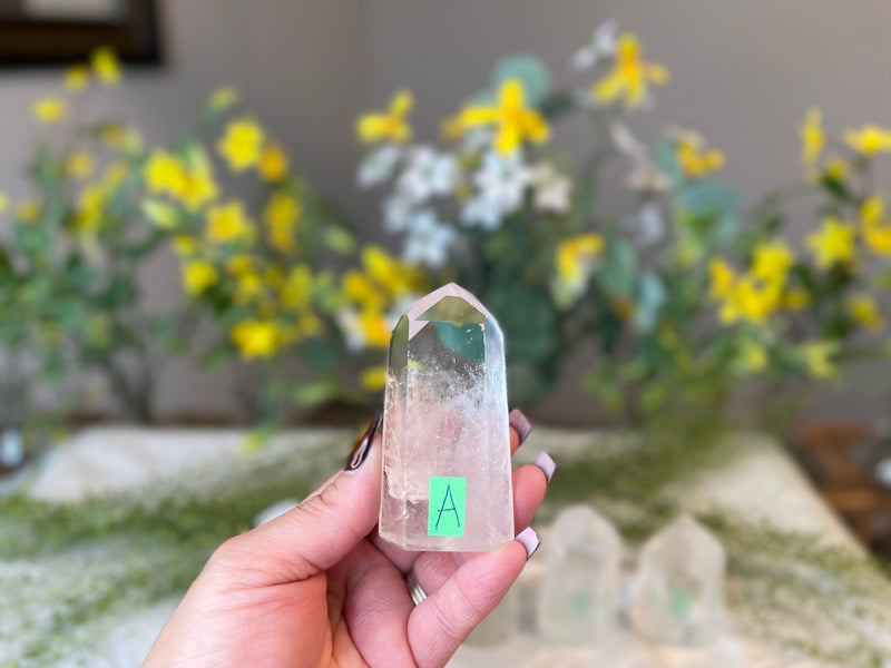 Clear Quartz Polished 🌵 High Grade 🌵 Standing Points (towers) for amplifying energy FB3218