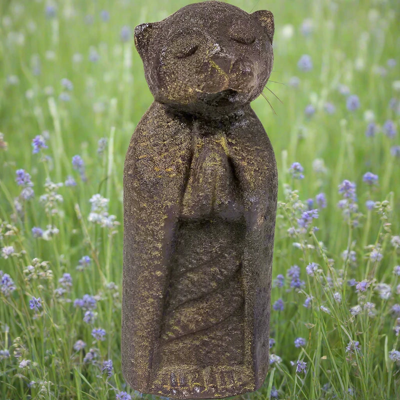 Jizo Frog or Jizo Cat Carvings from Volcanic Stone FB1979 🐸🐈🐸