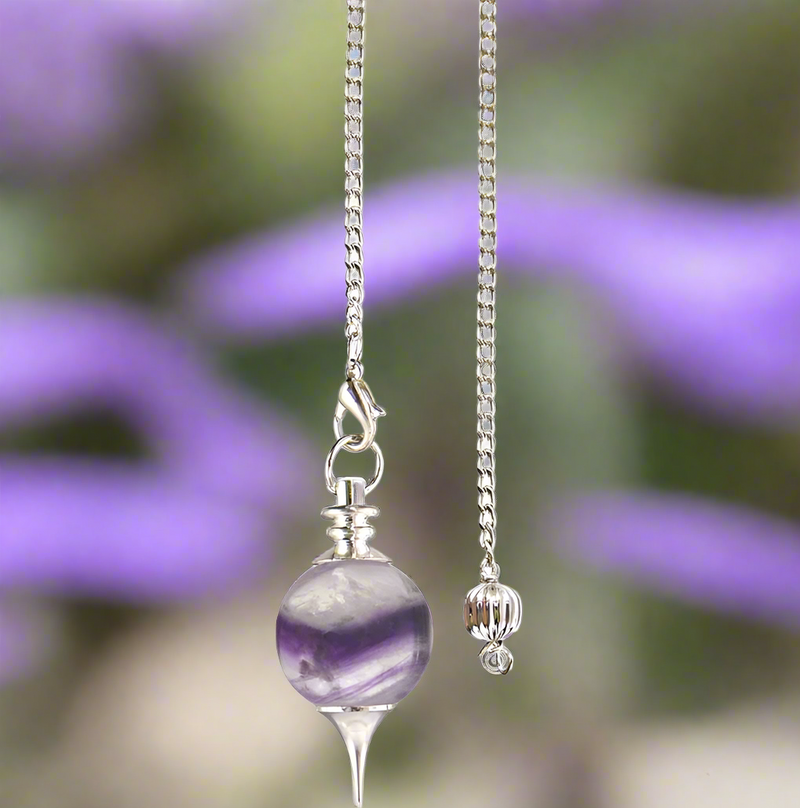 Fluorite Sephoroton Pendulum / Pendant for Intuition, Clarity FB2615 🔮