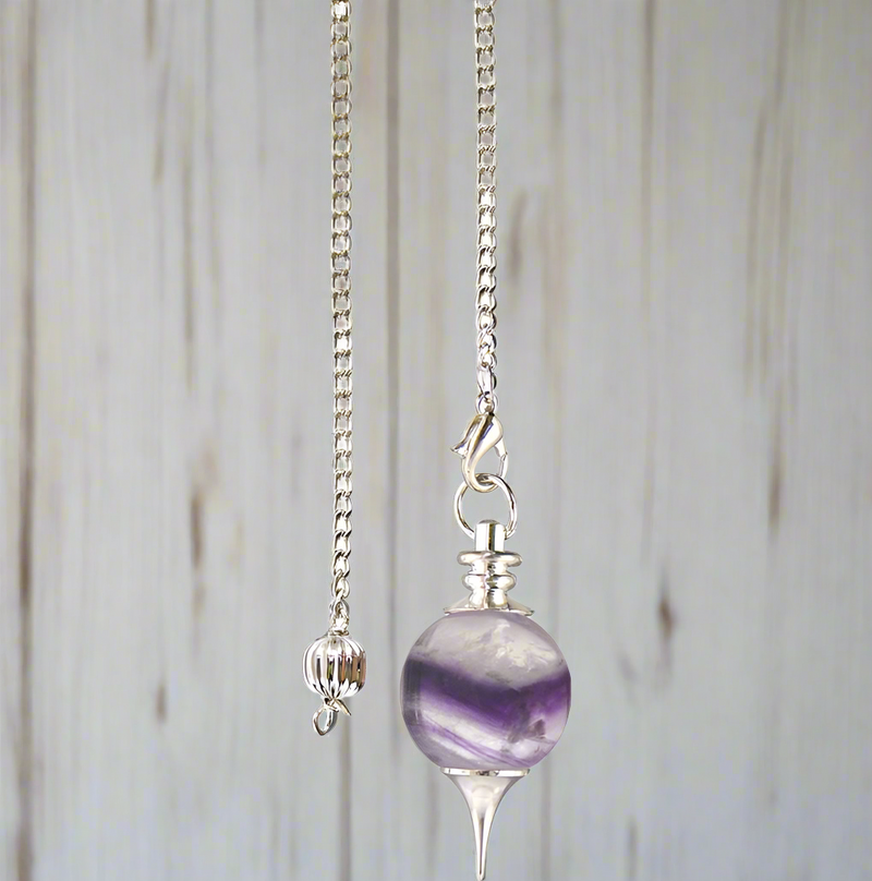 Fluorite Sephoroton Pendulum / Pendant for Intuition, Clarity FB2615 🔮