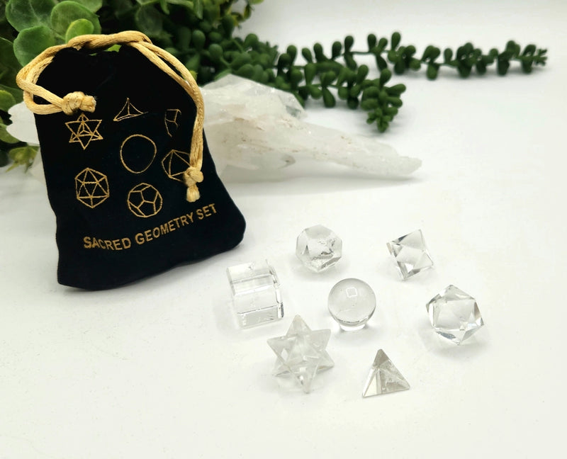 Sacred Geometry Collection - Platonic Solids in assorted gemstones FB2047 🦚