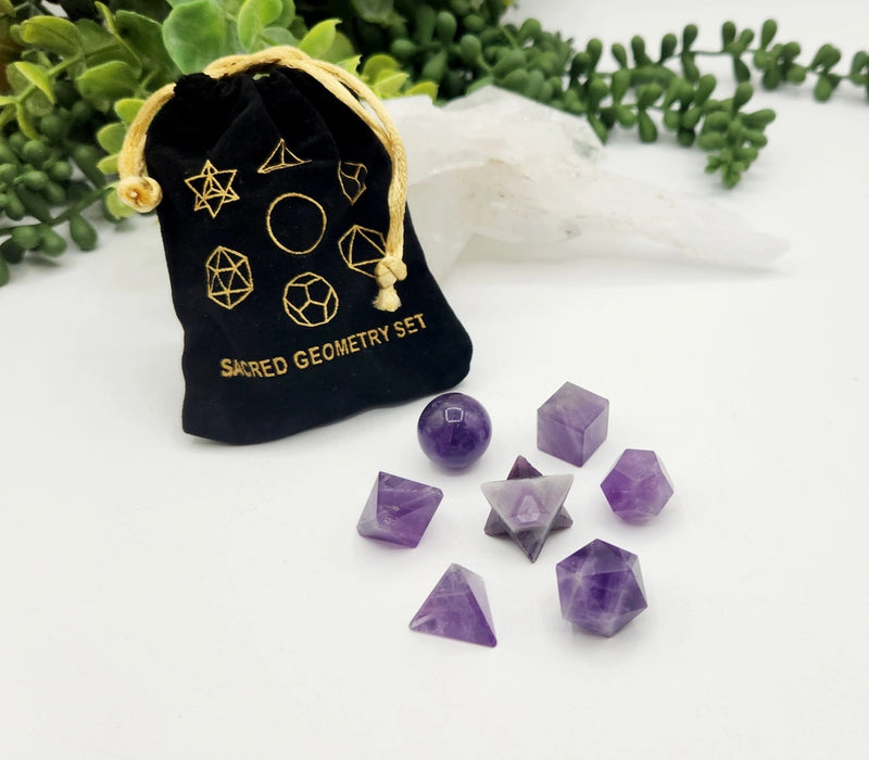 Sacred Geometry Collection - Platonic Solids in assorted gemstones FB2047 🦚