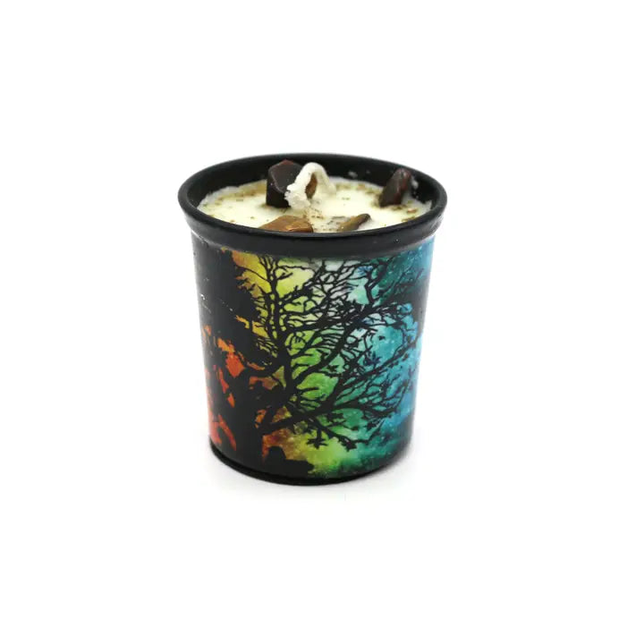 Sacred Smudge Candle Mystic Tree, Votive Size FB3475